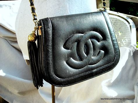 chanel tassel flap shoulder bag|Vintage Chanel Flap Bags.